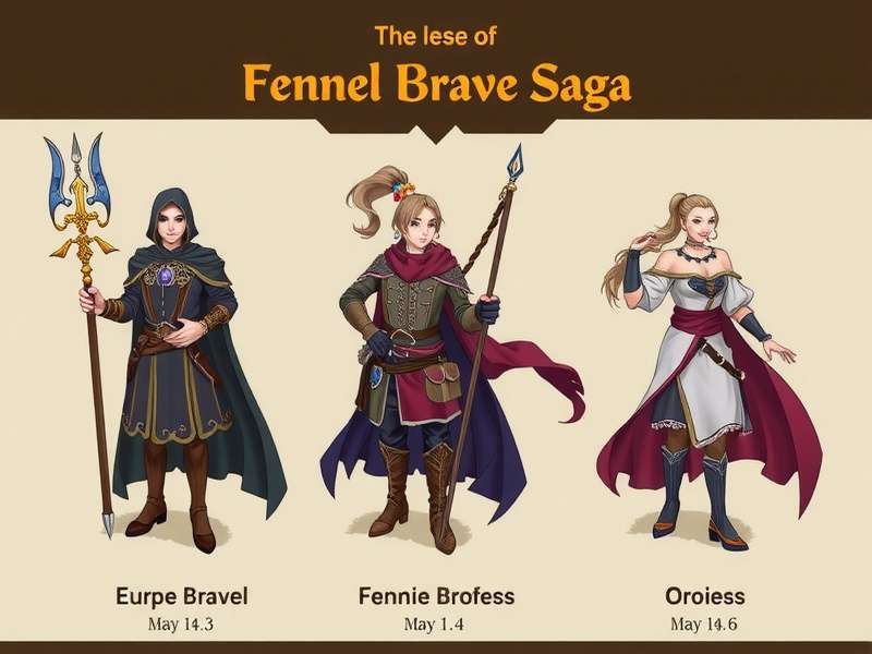 Three playable classes in Fennel Brave Saga Fennel Brave Saga character classes